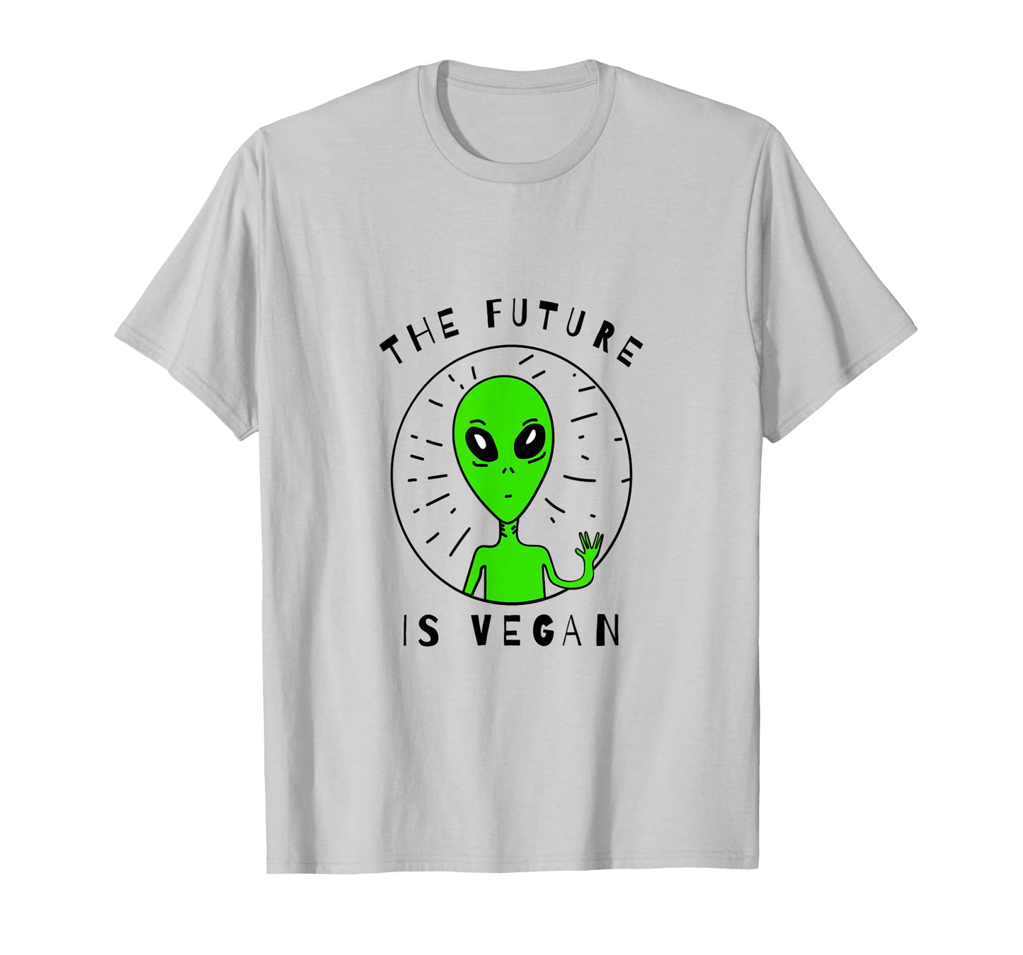 The Future Is Vegan Vegan Alien Peace and Love Vegan Shirt