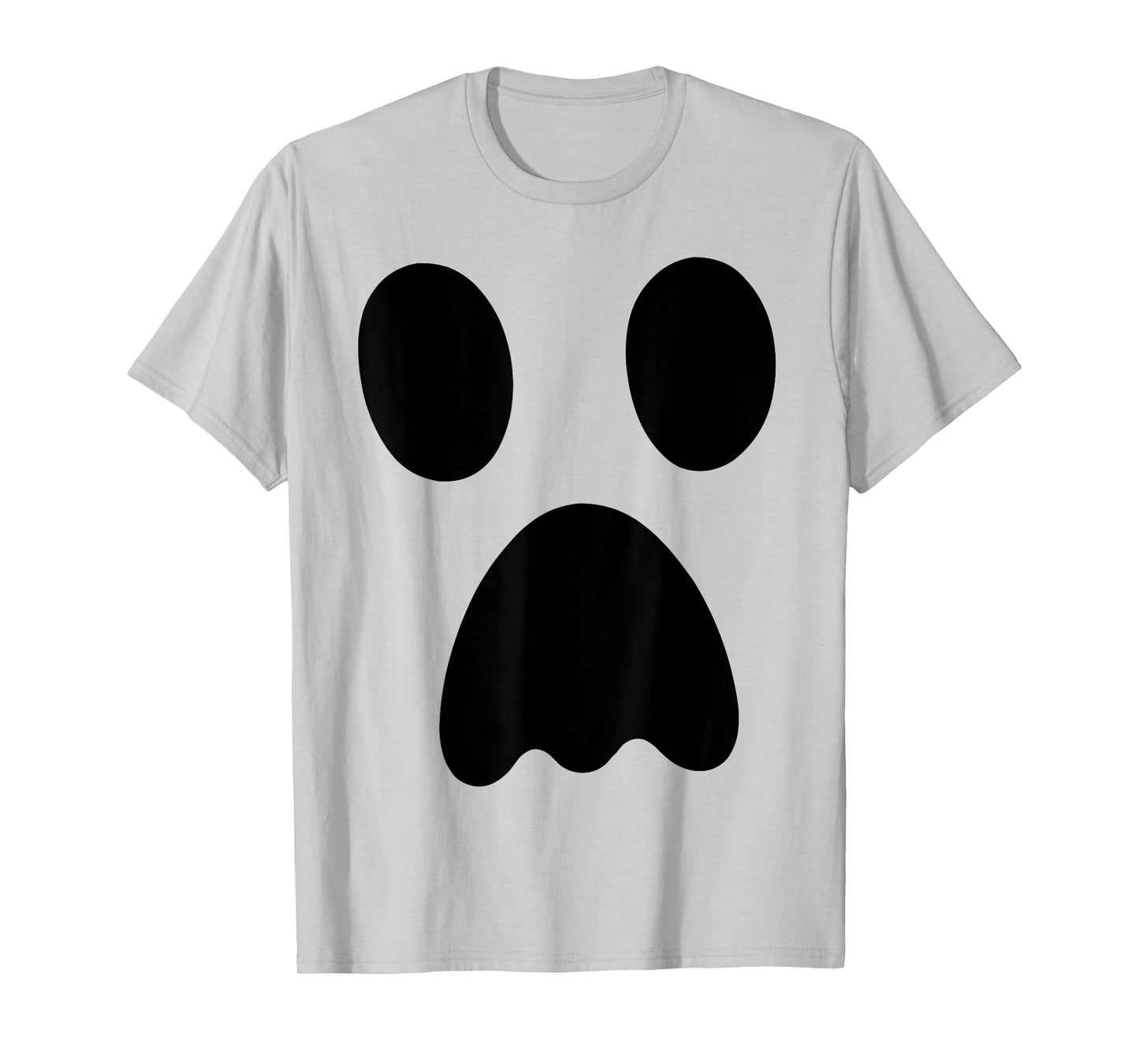 Large Ghost, Funny Spooky Face, Boo! White Halloween Ghost T-Shirt