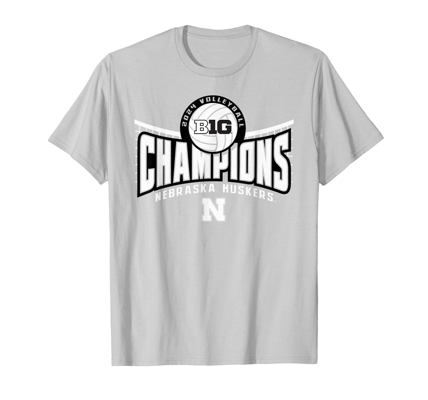 Nebraska Cornhuskers Big Ten Champs 2024 Women's Volleyball T-Shirt