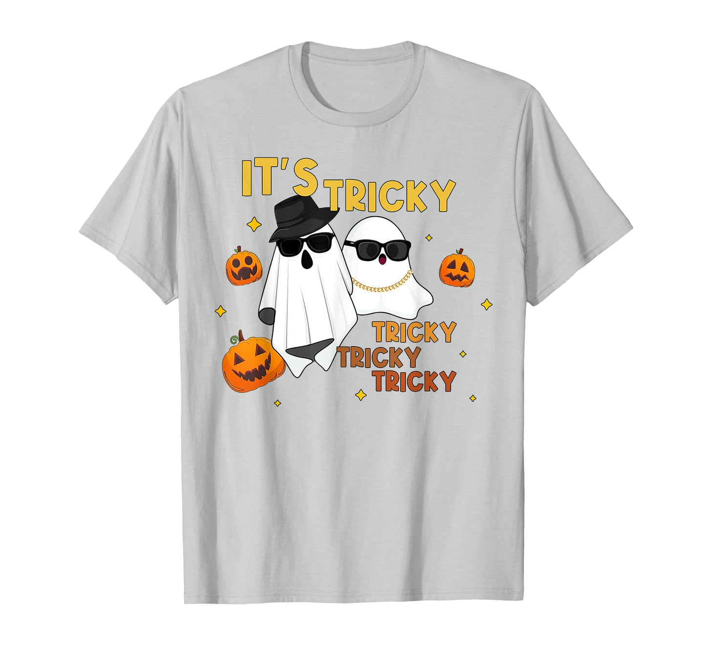 It's Tricky Tricky Tricky Funny Ghost Boo Halloween T-Shirt