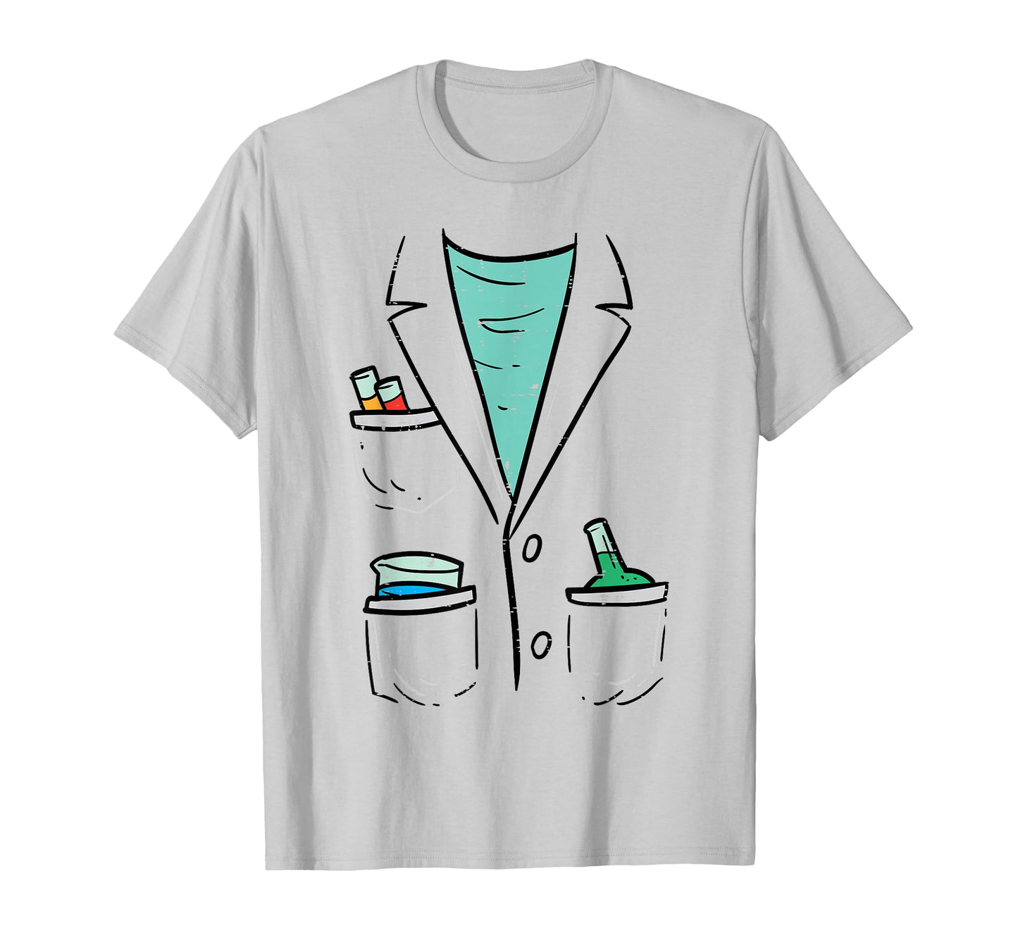 Mad Scientist Chemist Costume Funny Halloween Nerd Geek Boys T-Shirt