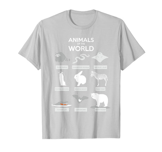 Animals Of The World T-Shirt | Funny Wild Animals Shirt