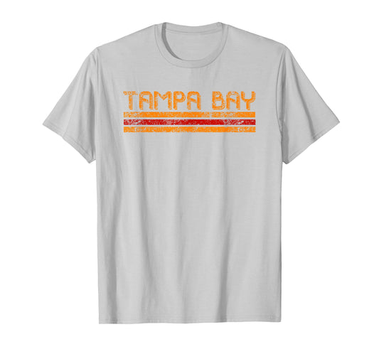 Tampa Bay Florida Retro Vintage Weathered Throwback T-Shirt