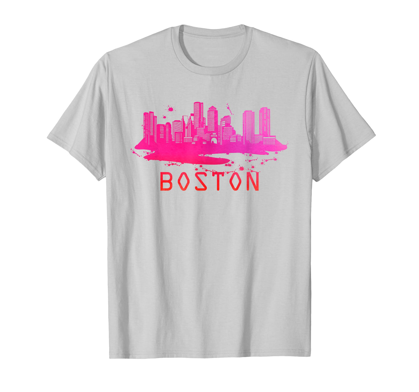 Modern Boston Cityscape - Boston Massachusetts Skyline T-Shirt