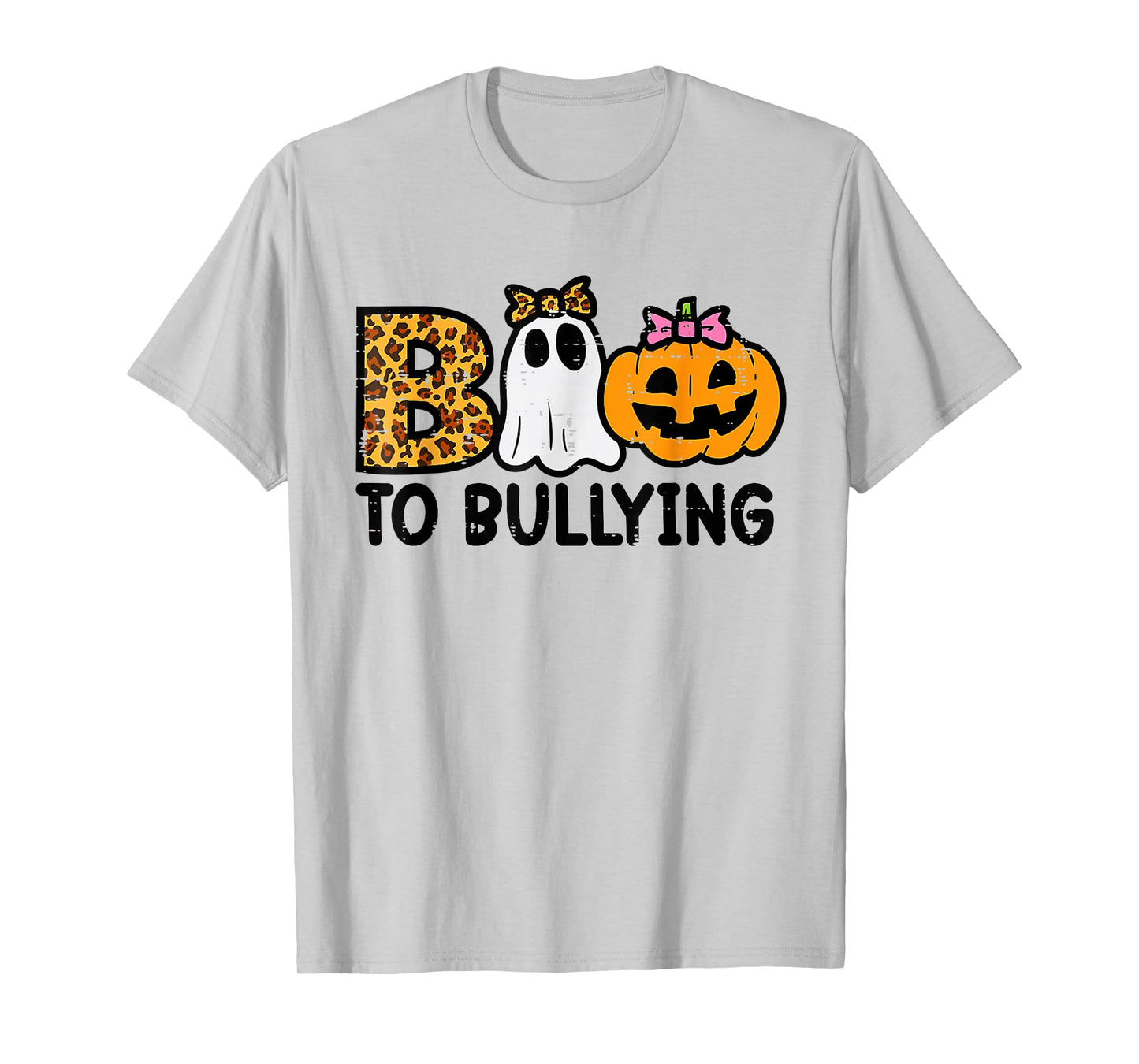 Boo To Bullying Halloween Ghost Anti Bully Unity Day Orange T-Shirt