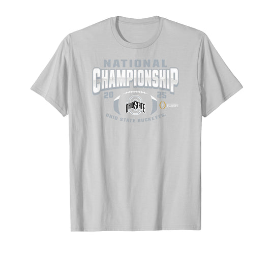 Ohio State Buckeyes National Championship 2025 Football Red T-Shirt