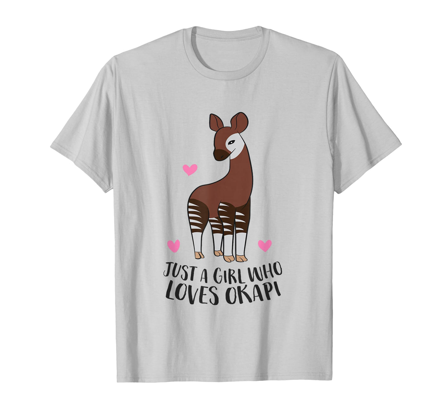 Cute Okapi Girl Just a Girl Who Loves Okapis T-Shirt