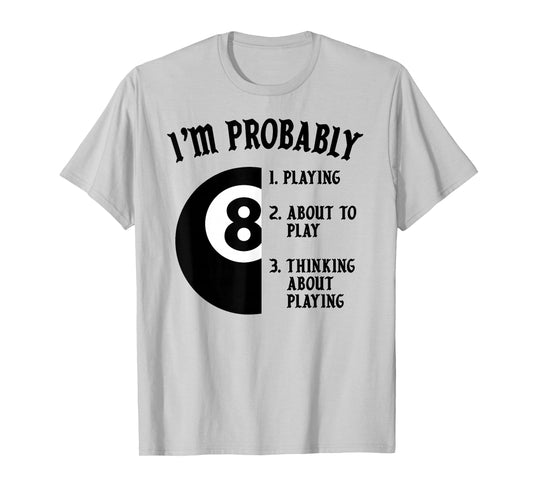 8-Ball Pool Player Billiards Novelty Gift T-Shirt