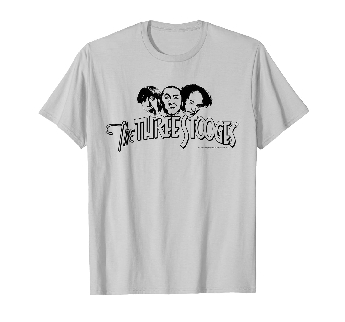 TTS- The Three Stooges Head Logo: Dark T-Shirt