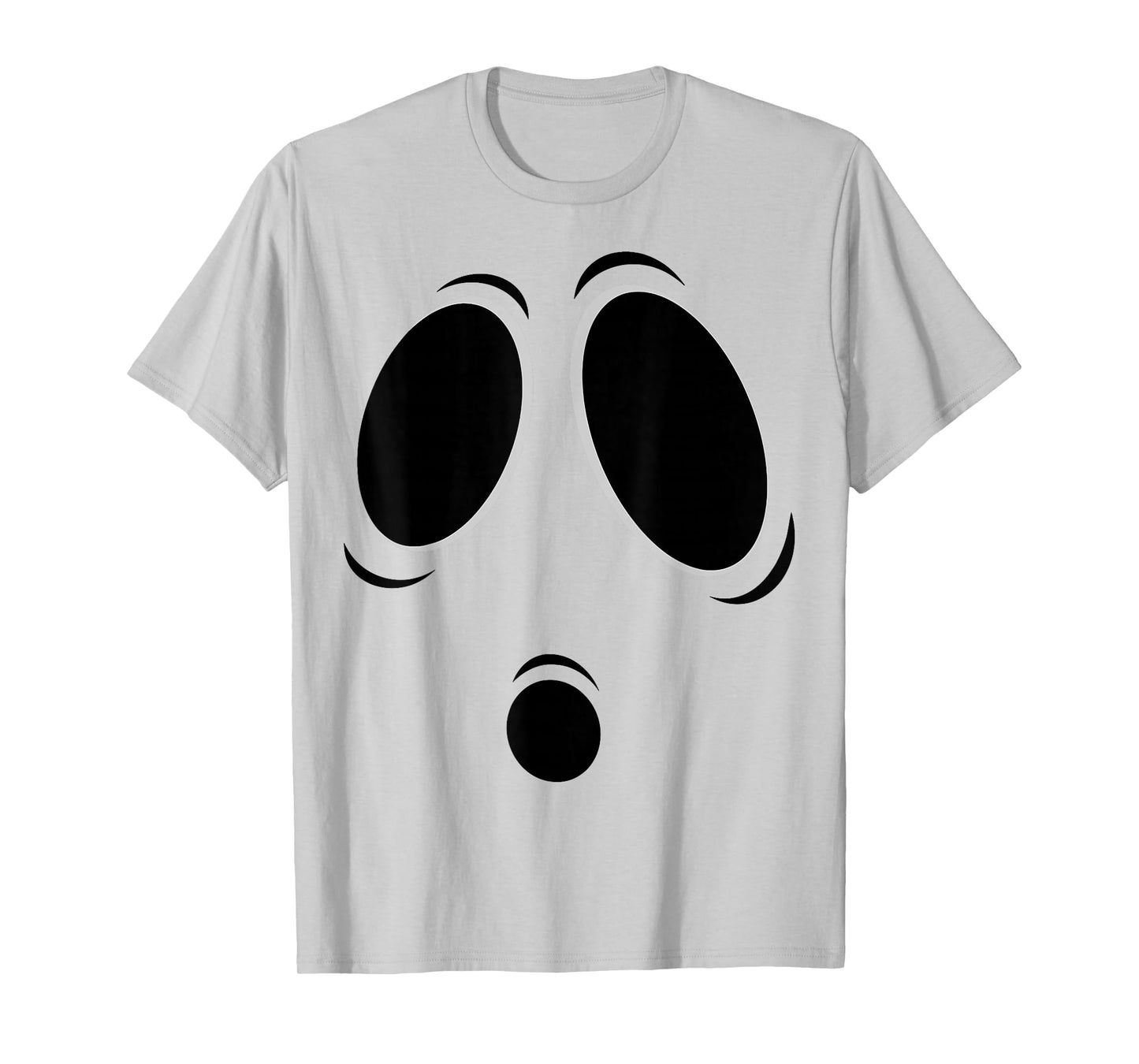 Funny Halloween Ghost Spooky Boo Face Graphic T-Shirt