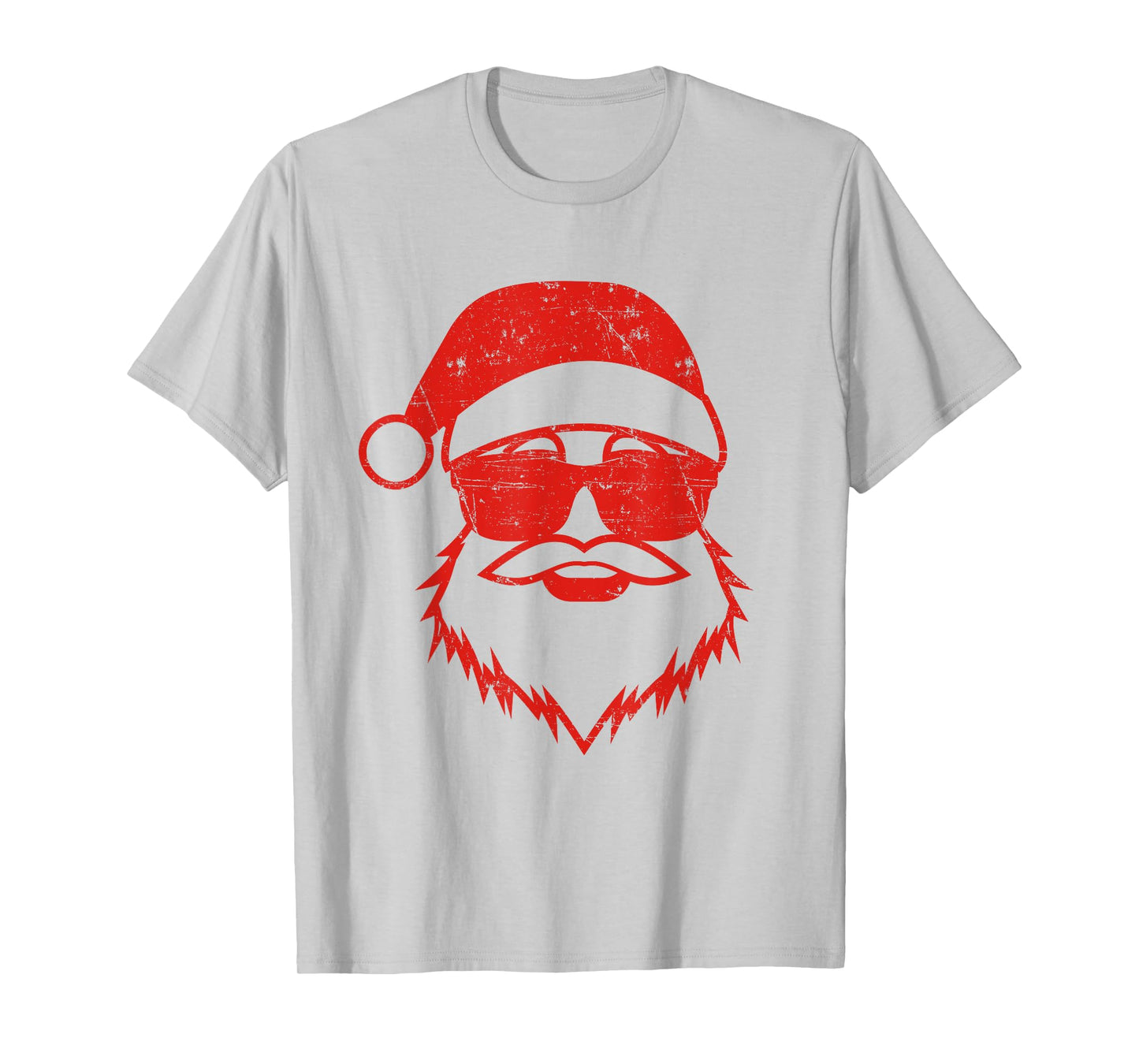 Santa Face Retro Sunglasses Christmas Xmas Men Women Kids T-Shirt