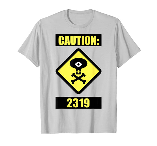 Disney Pixar Monsters University Caution 2319 Hazard Logo T-Shirt