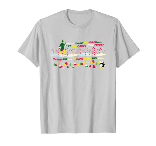 Elf Movie Candy Cane Forest T-Shirt