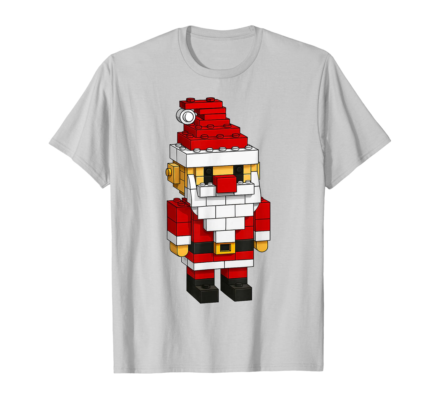 Santa Building Block Master Builders Merry Christmas Kids T-Shirt
