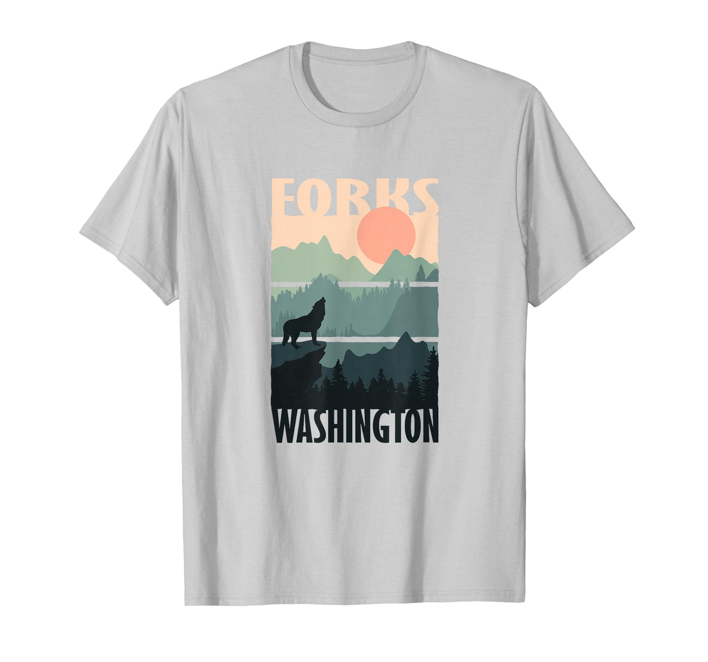 Forks Washington, Outdoors, WA Vacation Souvenir T-Shirt