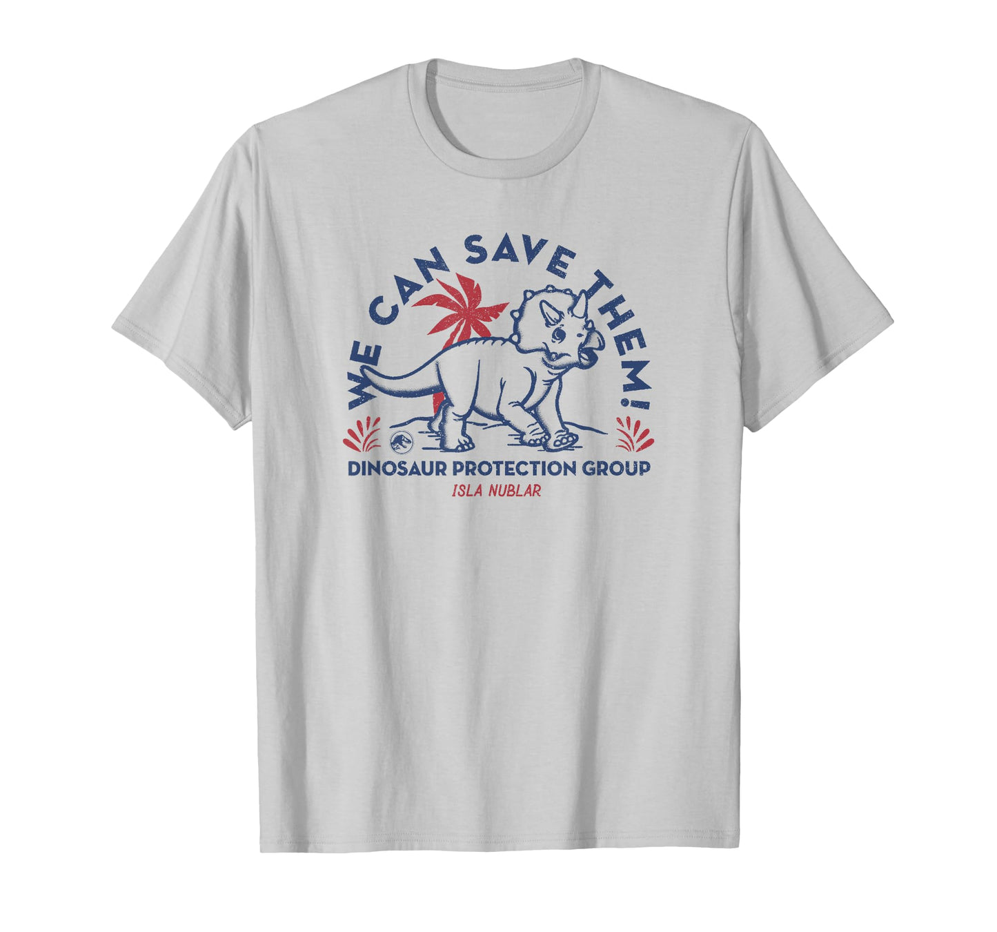 Jurassic World Save The Triceratops Poster T-Shirt