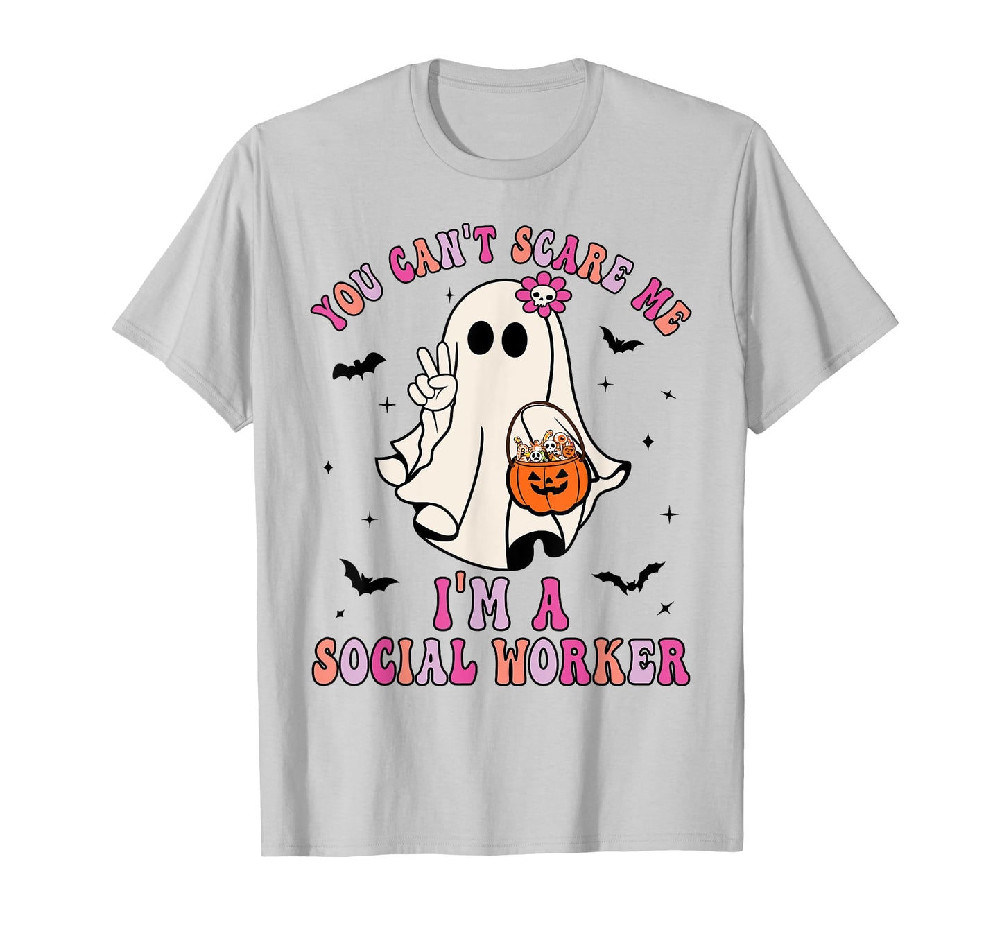 You Can't Scare Me I'm a School Social Worker Halloween T-Shirt