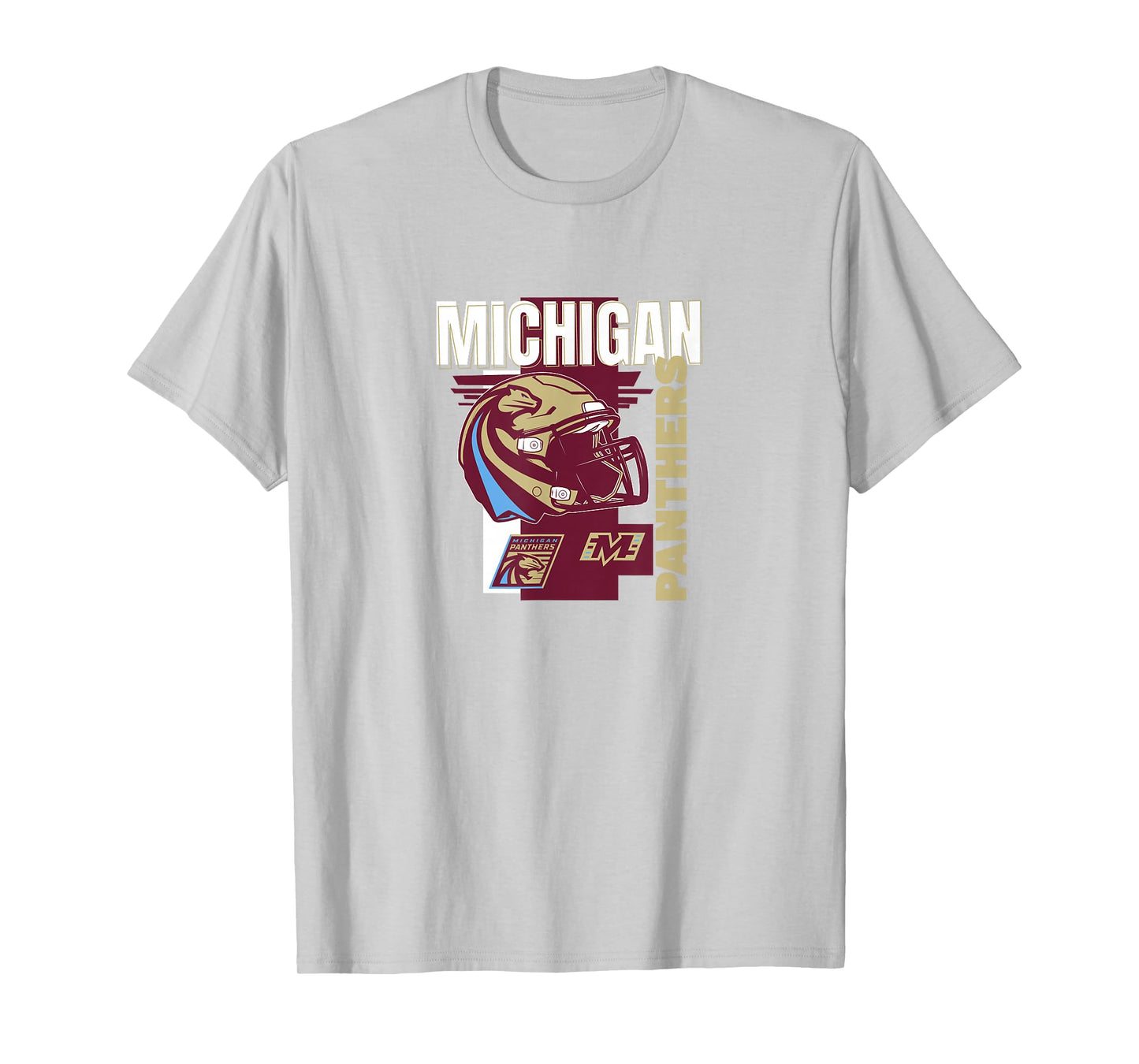 Michigan Panthers: Helmet Frame T-Shirt