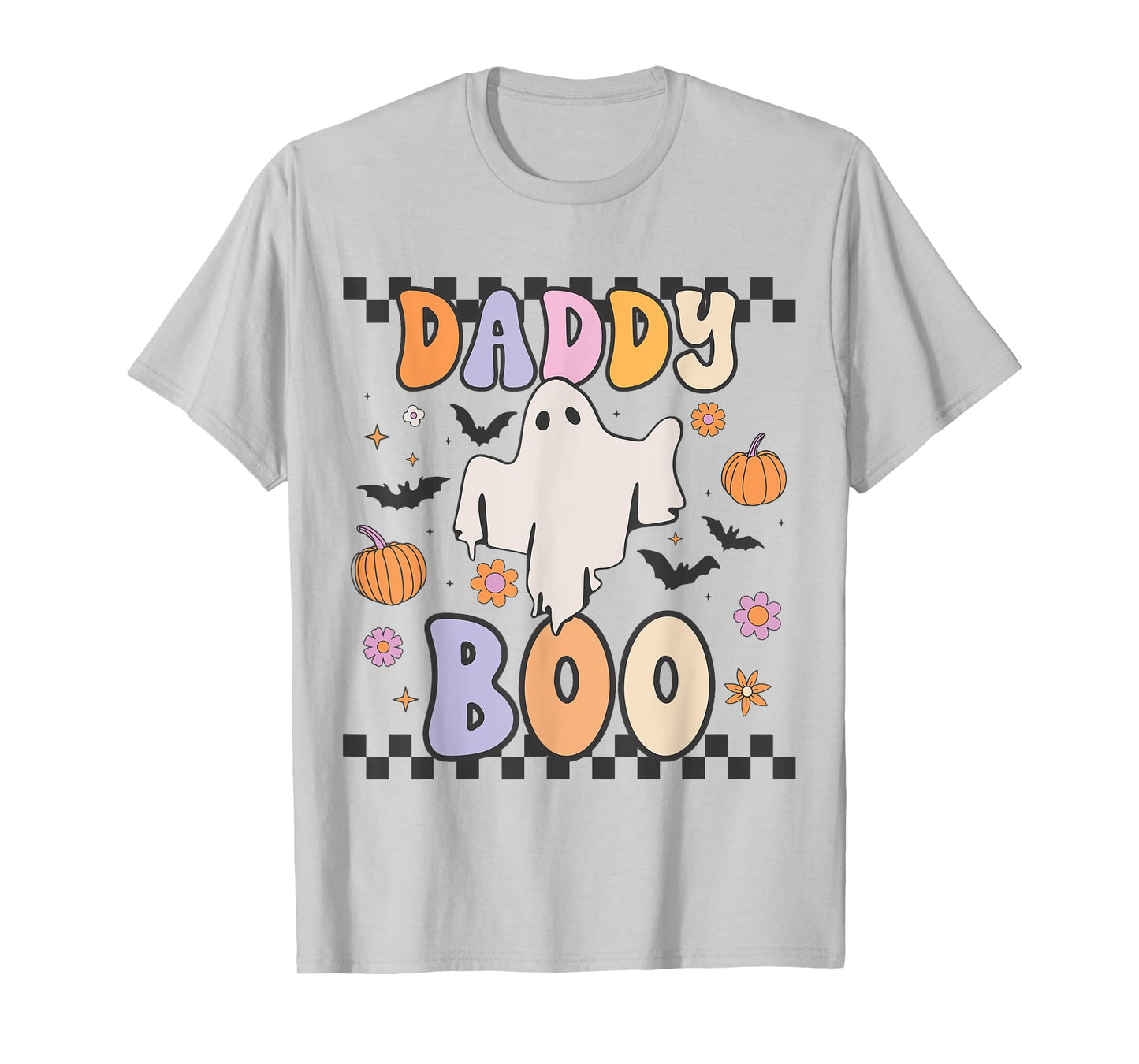 Daddy Boo Cute Retro Groovy Ghost Halloween Family Matching T-Shirt