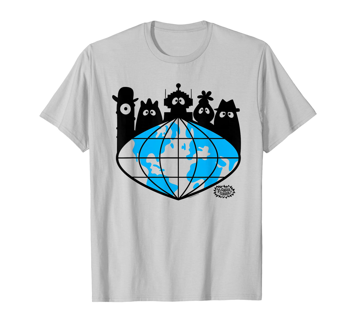 Yo Gabba Gabba! Global Logo with Silhouettes TV Show T-Shirt