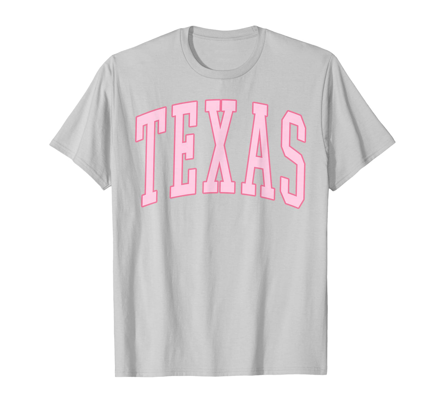Texas Vintage Preppy Varsity Pink Sports T-Shirt