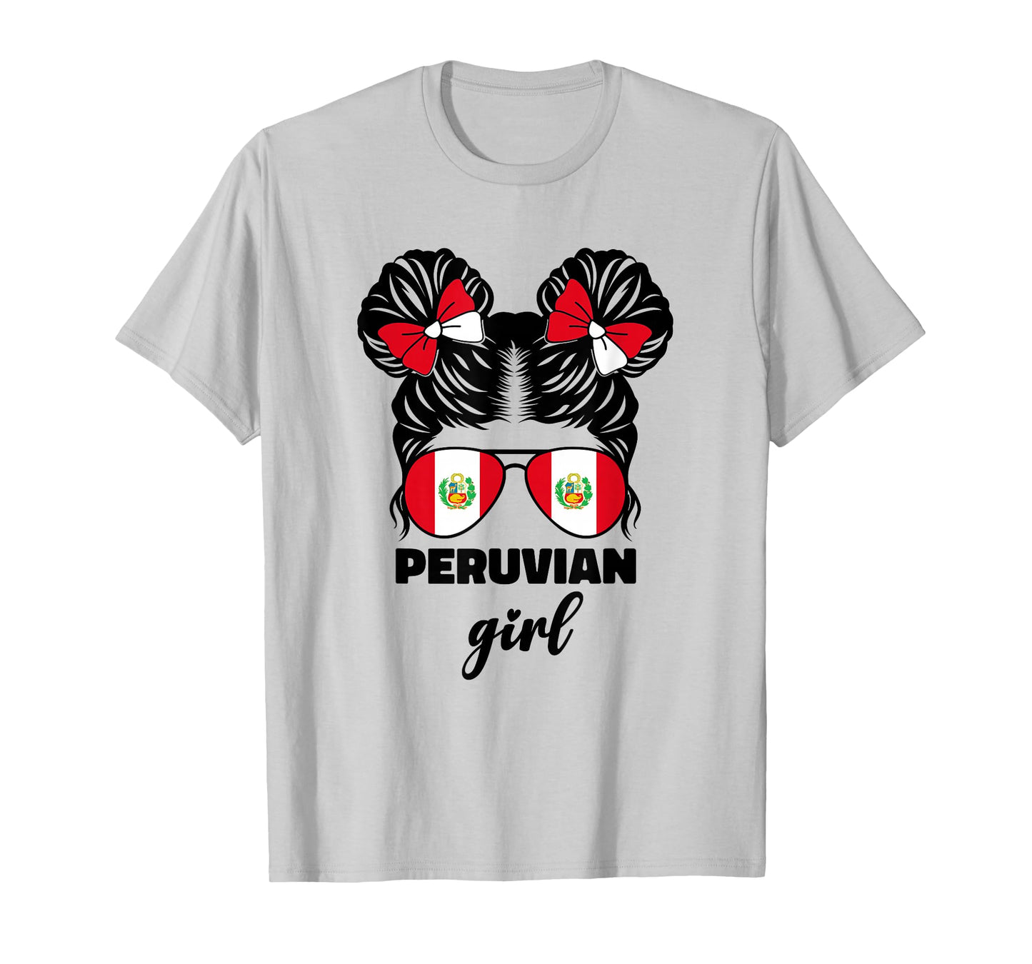 Peruvian Girl for Kids Girls Toddler Peru Flag Peruana Perú T-Shirt