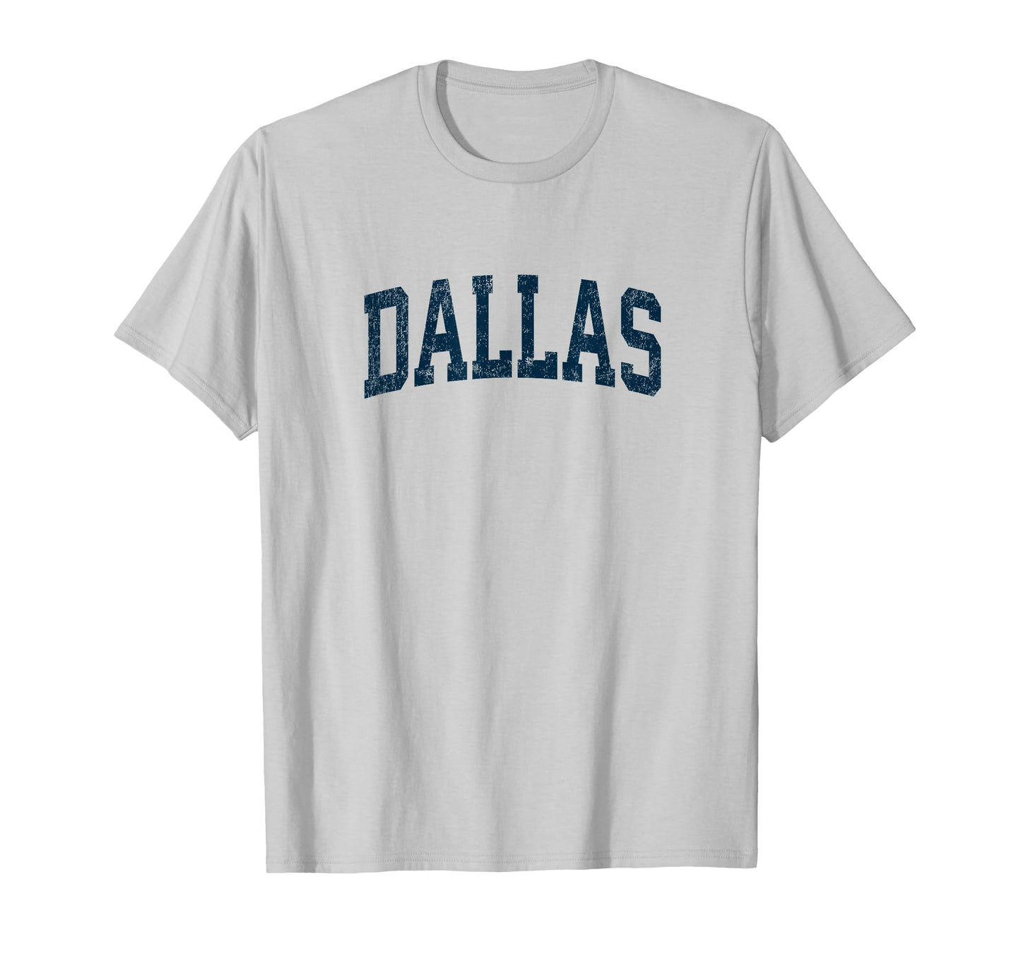 Dallas Texas TX Vintage Athletic Sports Navy Design T-Shirt