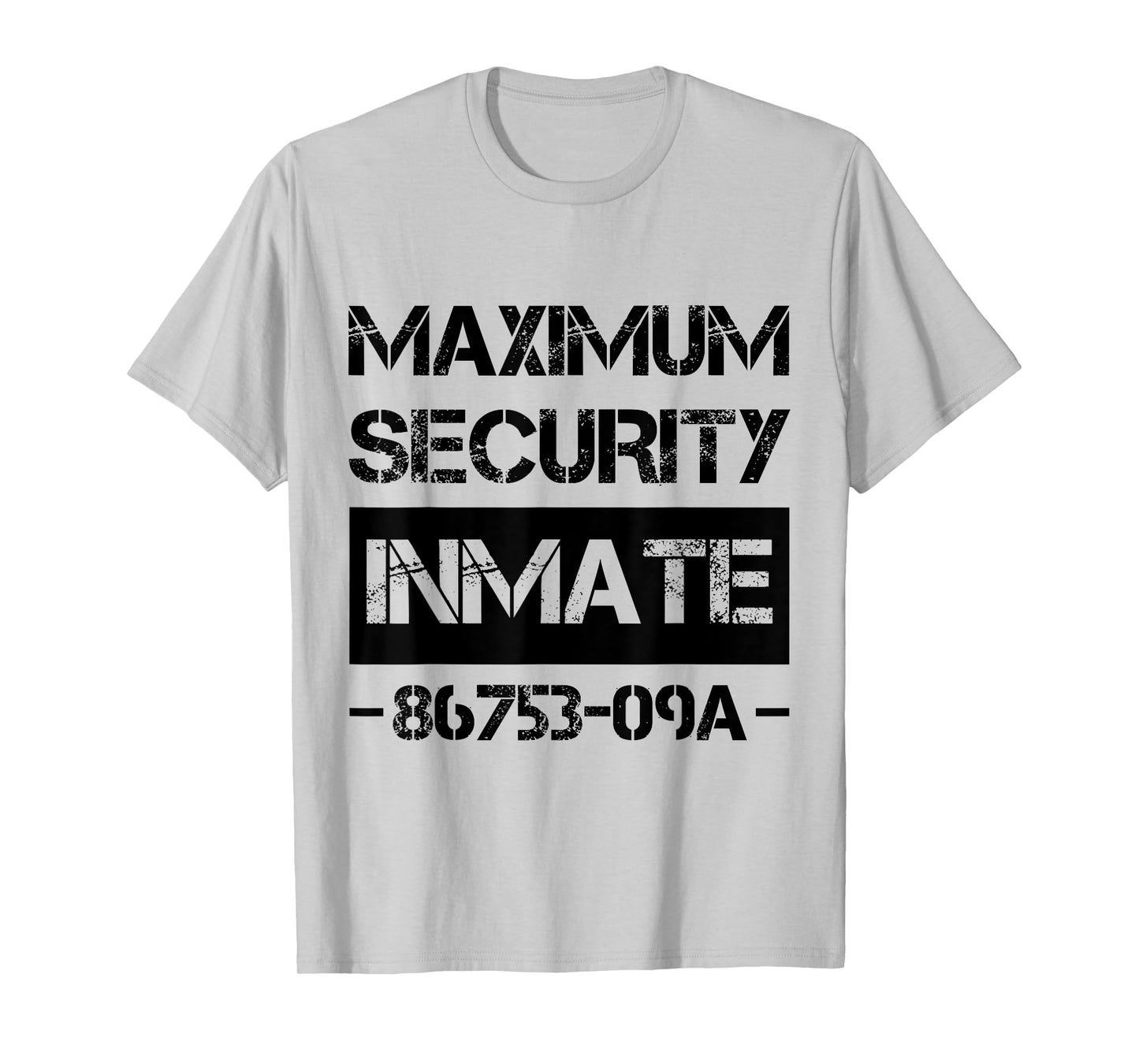 Security Ward Inmate Costume Jail Funny Lazy Halloween T-Shirt