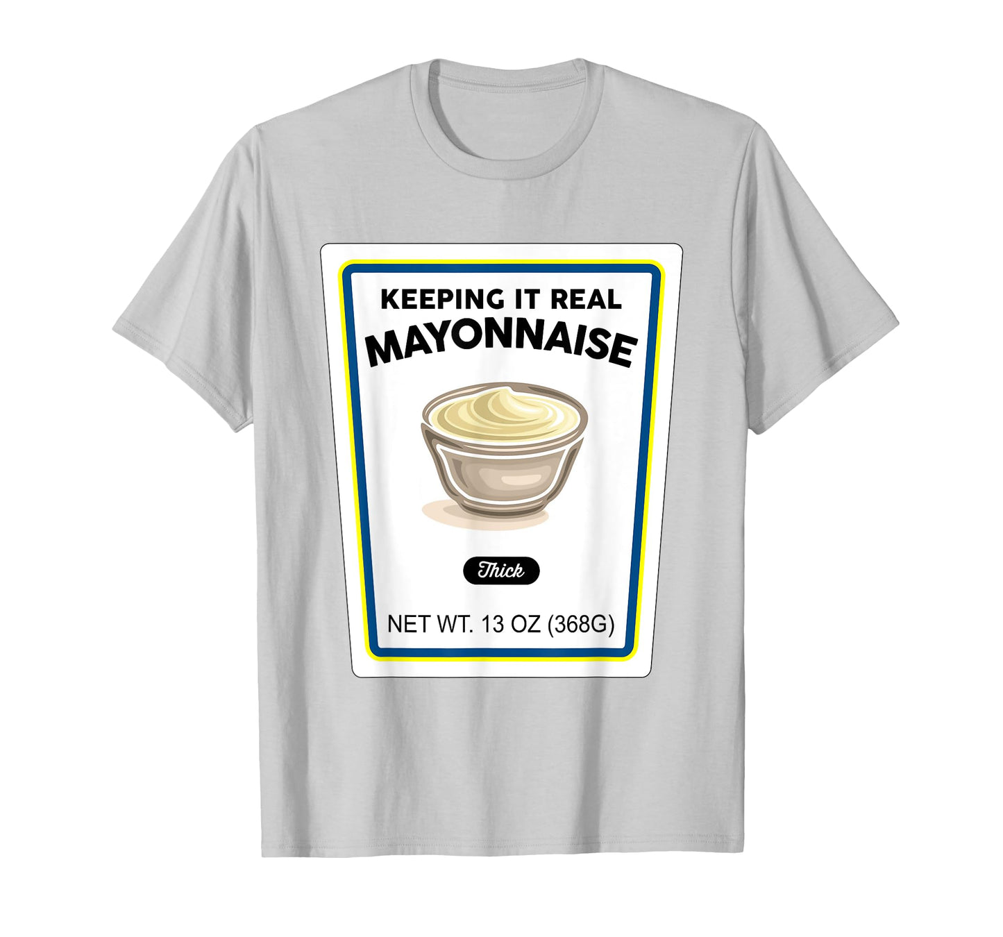Halloween Matching Costume Real Mayonnaise Bottle Label T-Shirt