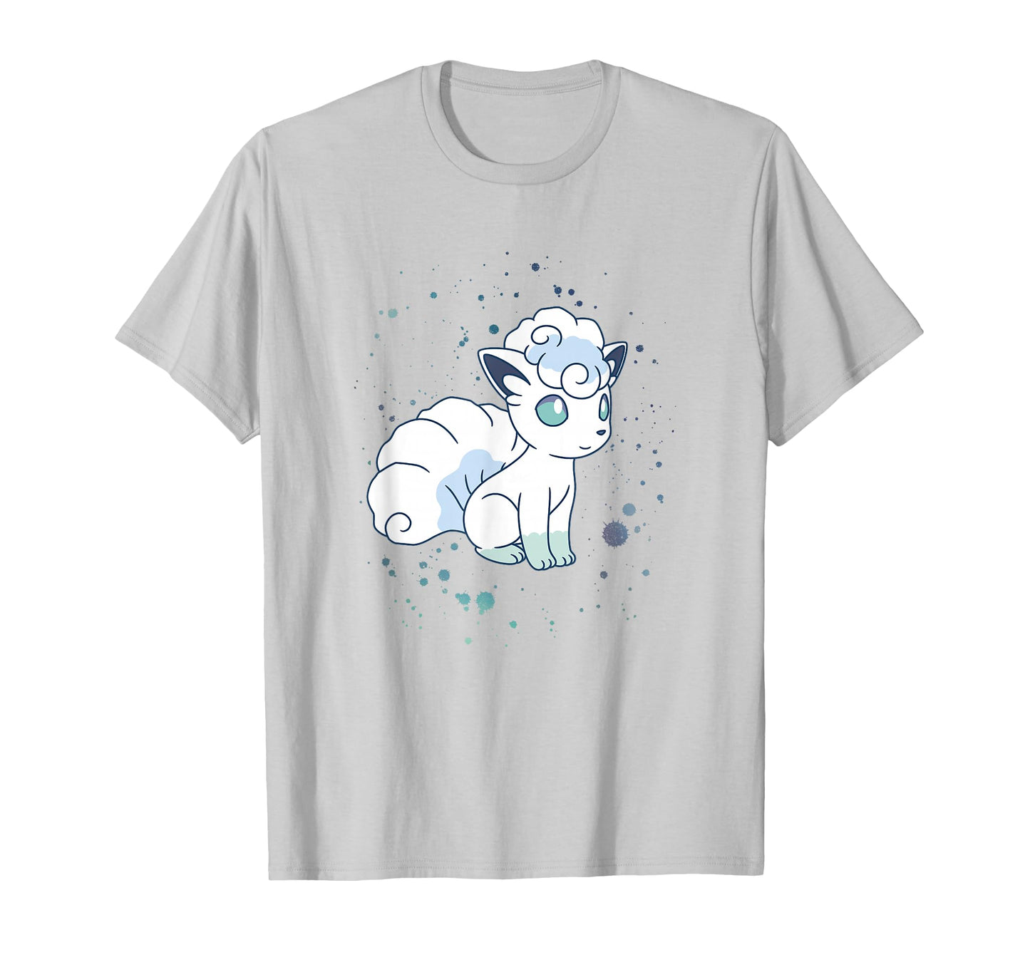 Pokémon Alolan Vulpix Winter Watercolor Portrait T-Shirt