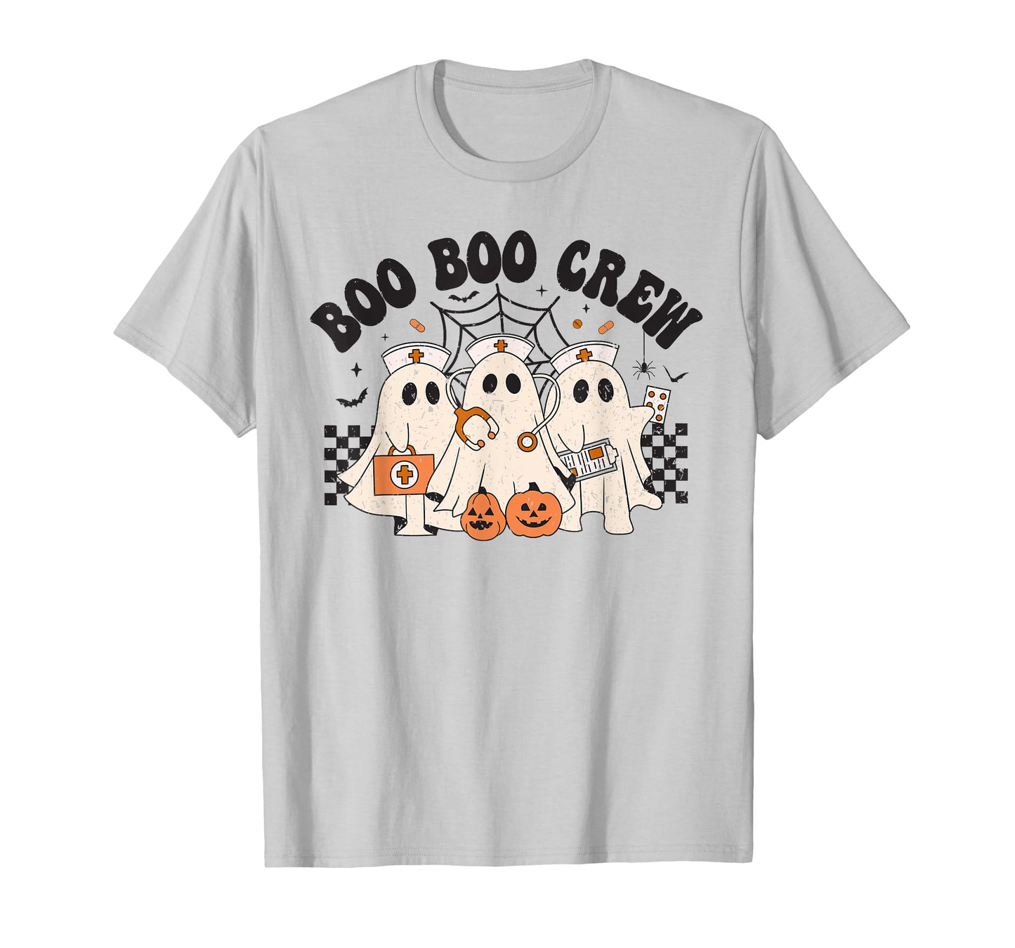 Boo Boo Crew Nurse Funny Ghost Women Halloween Nurse T-Shirt