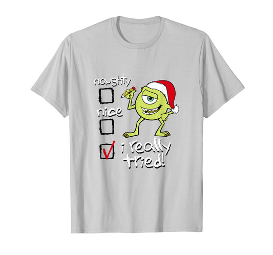 Disney Pixar Monsters, Inc. Christmas I Really Tried! Mike T-Shirt