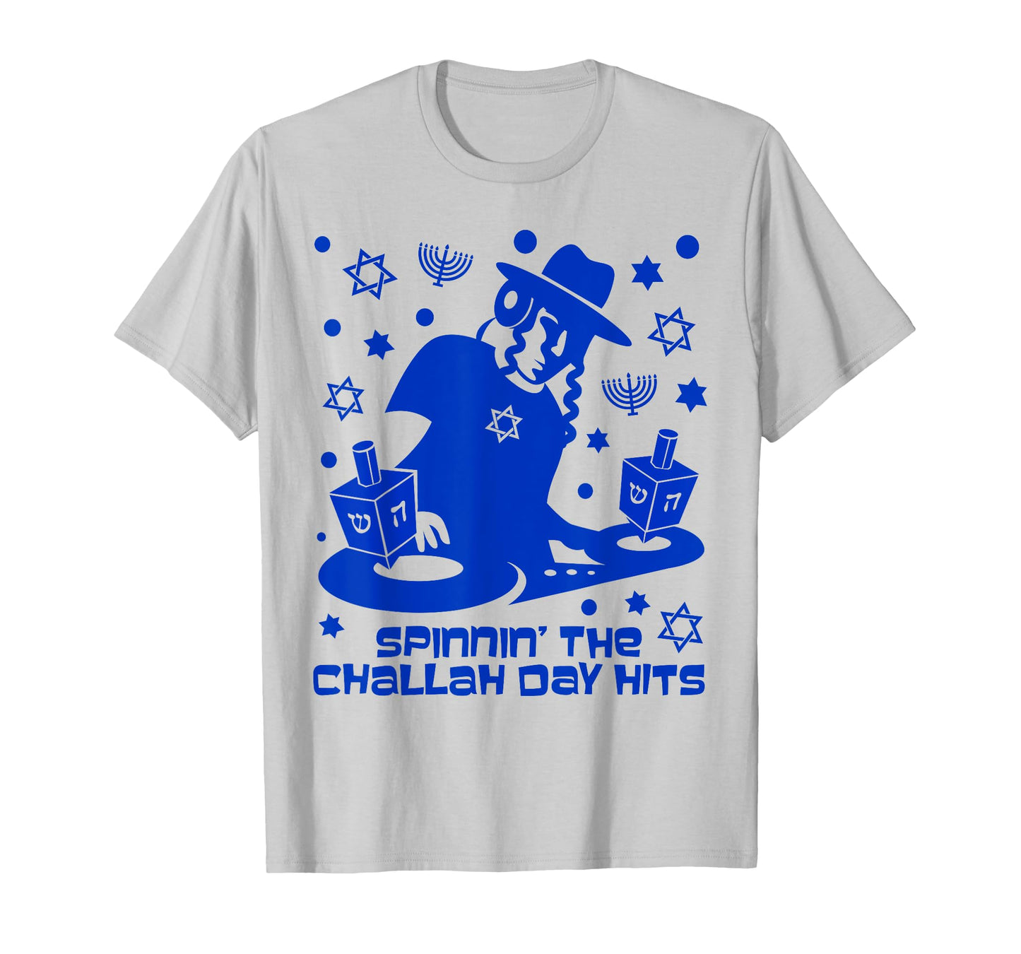 Funny Hanukkah Dreidel DJ Gift Mens Challah Day Hits T-Shirt