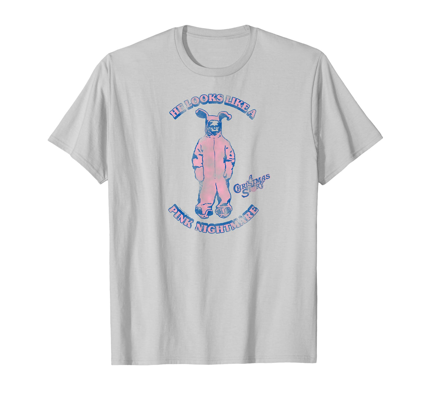 A Christmas Story Ralphie Looks Like A Pink Nightmare Funny T-Shirt