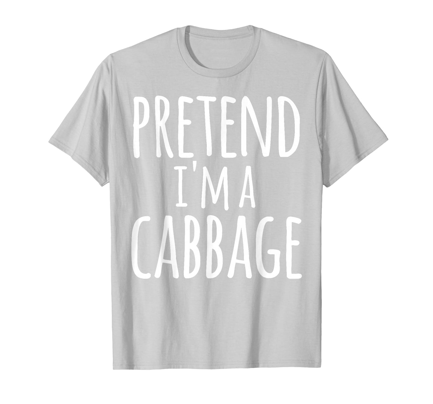 Funny Easy Lazy Halloween PRETEND I'M A CABBAGE Costume T-Shirt
