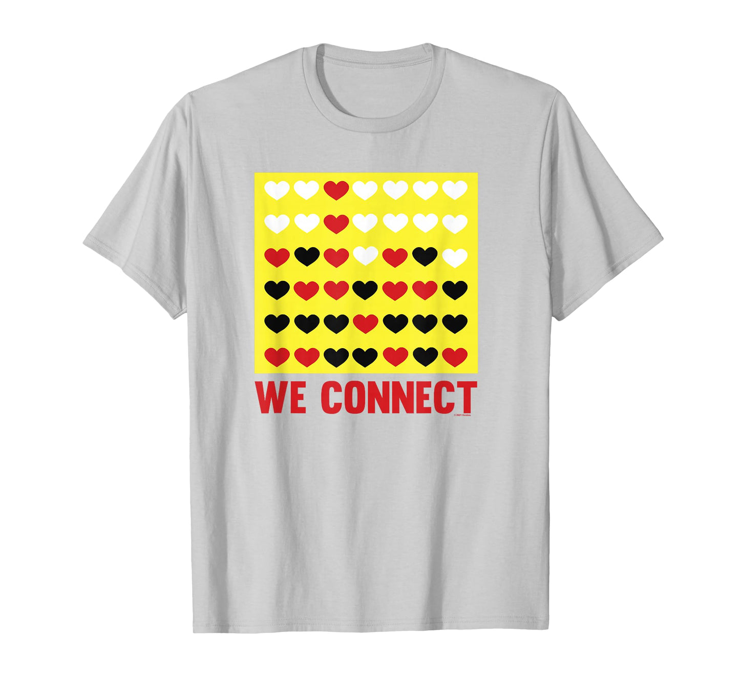 Connect Four Valentine's Day Game We Connect Hearts T-Shirt