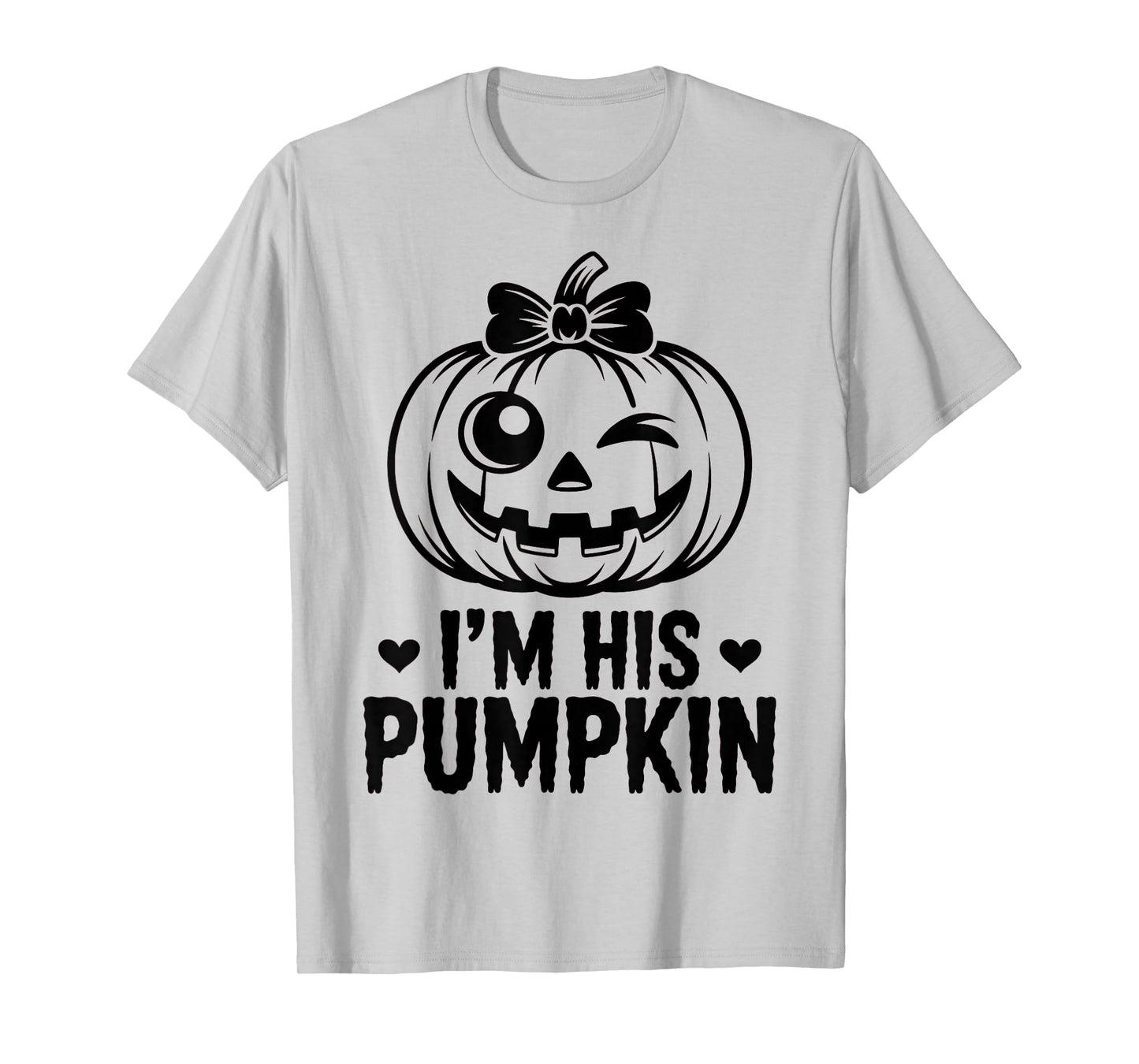 Im His Pumpkin Matching Halloween Couples Him and Her Women T-Shirt