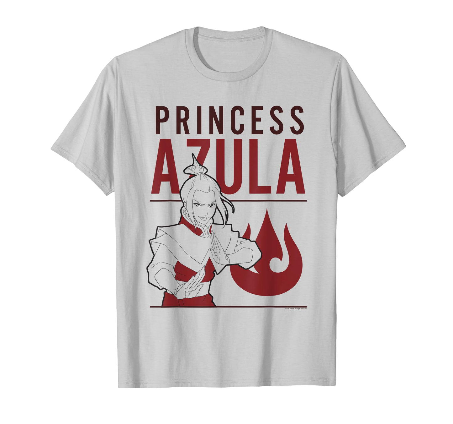 Avatar: The Last Airbender Princess Azula Outline Anime T-Shirt