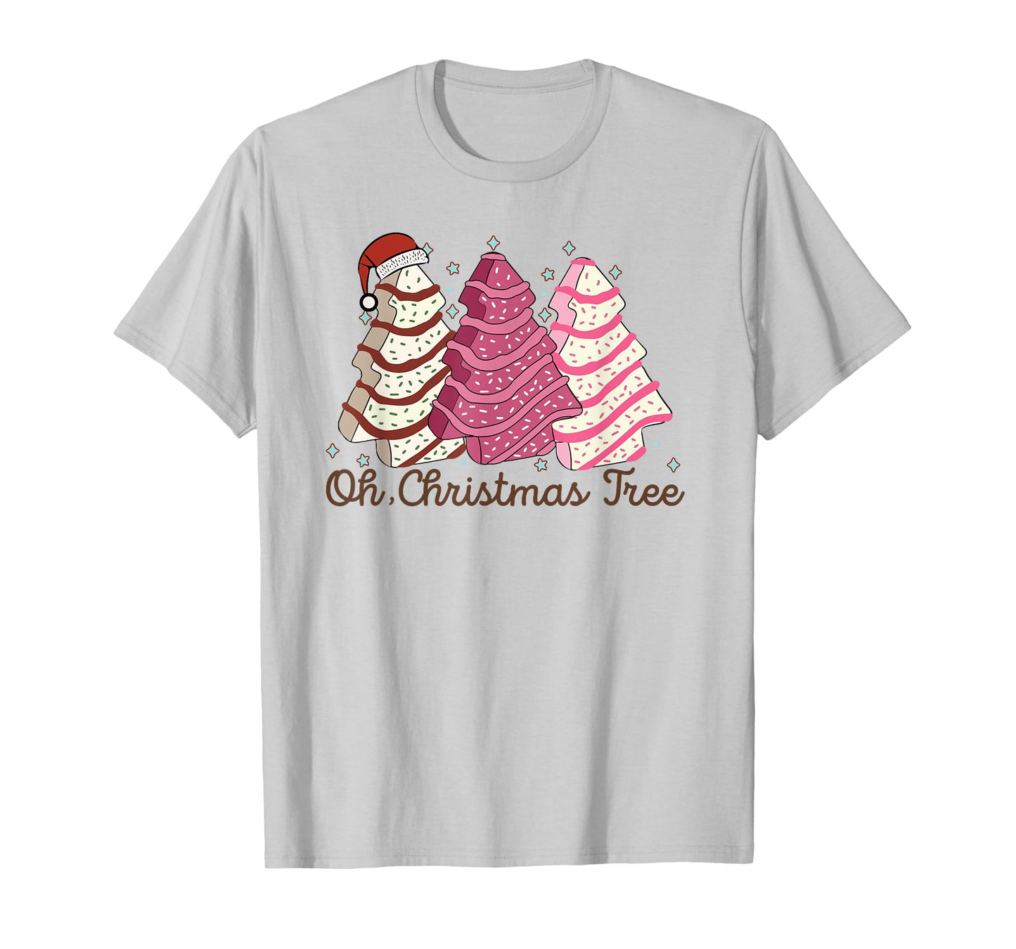 Oh Christmas Tree Cakes Funny Christmas Snack Cake Men Women T-Shirt