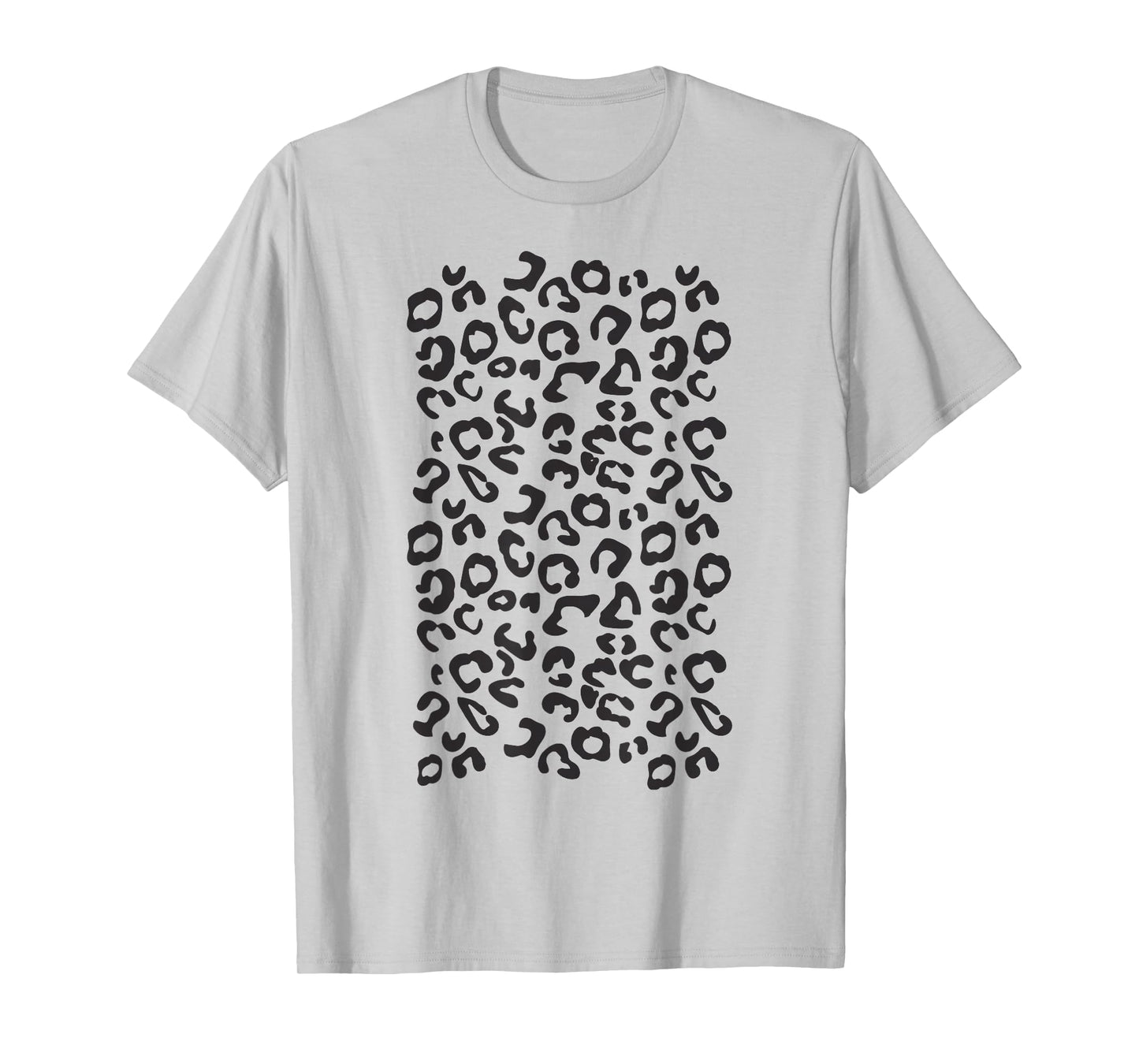 Funny Leopard Animal Print Black And White Tee T-Shirt