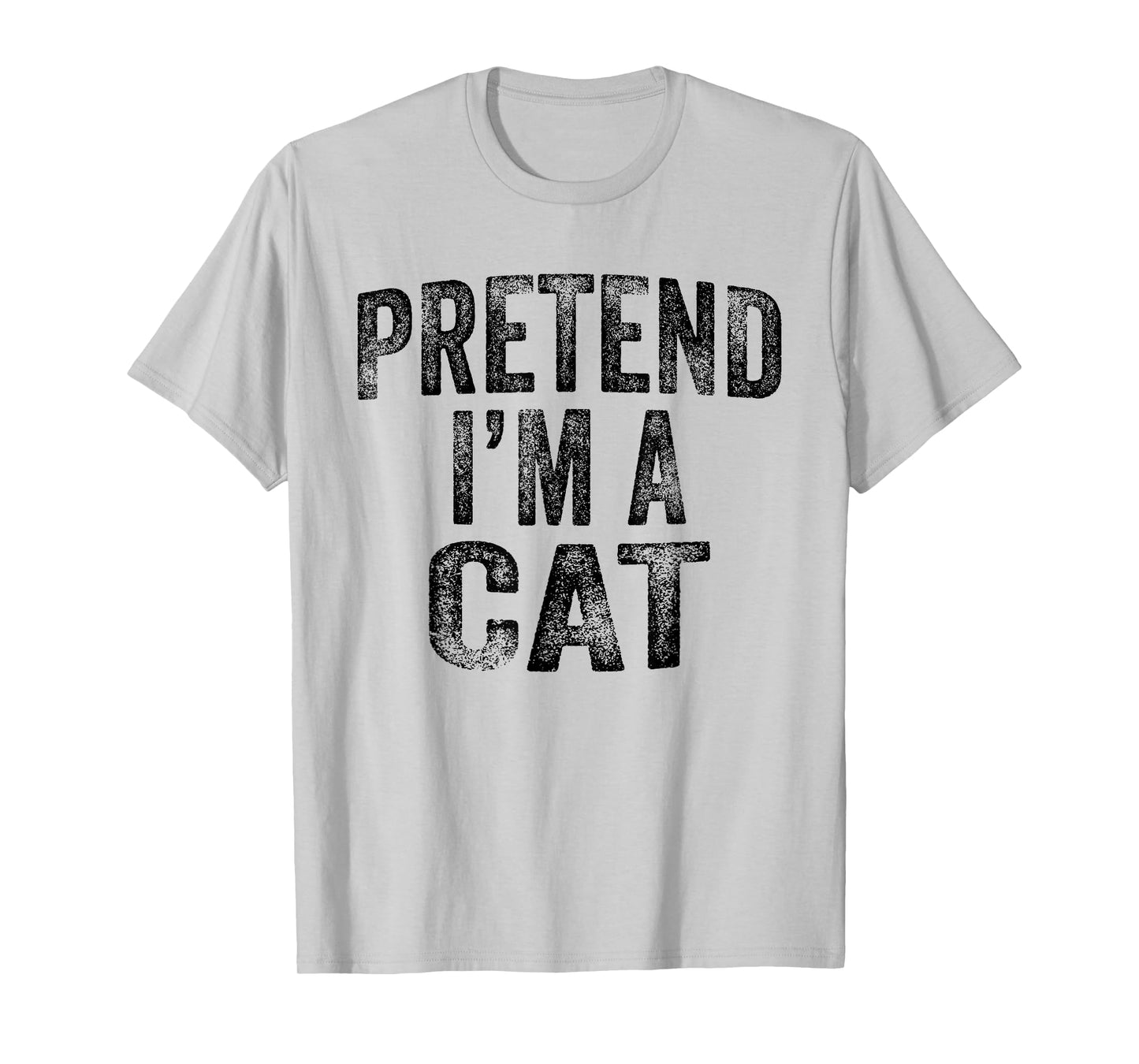 Pretend I'm A Cat Family Lazy Halloween Party Cat Costume T-Shirt