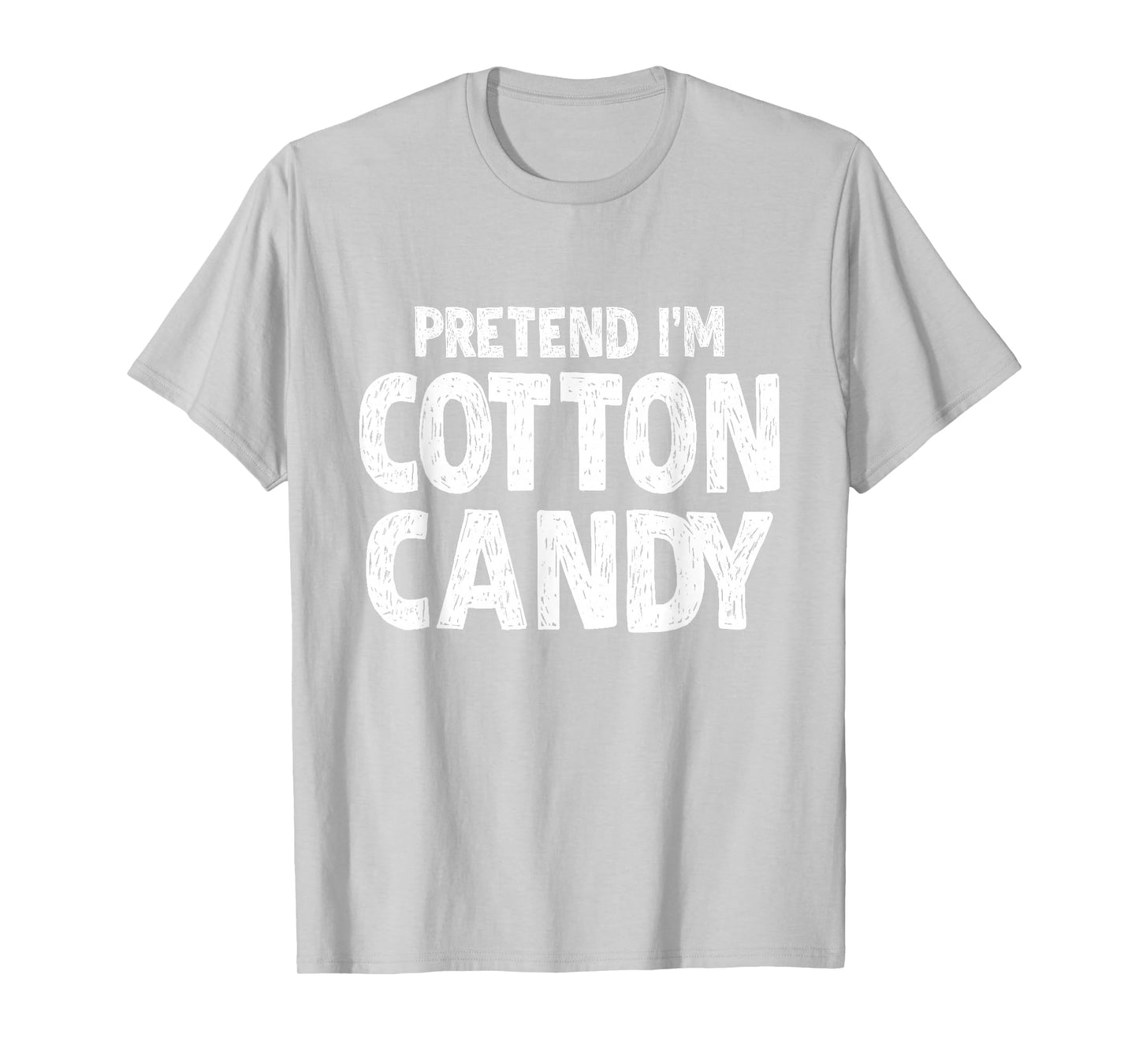 Pretend I'm Cotton Candy Easy Halloween Costume Blue T-Shirt