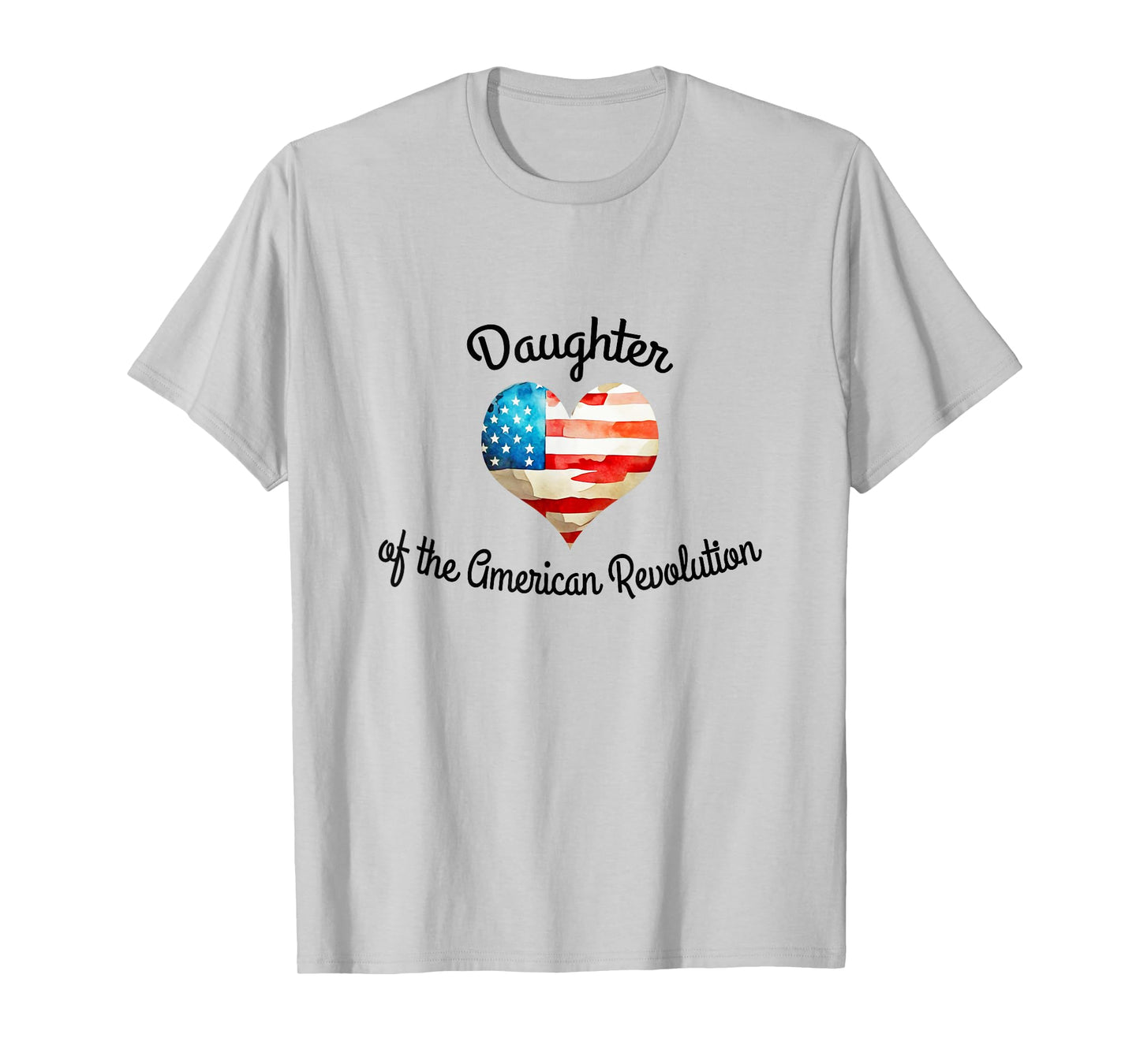 Daughters American Revolution DAR History USA Heart lineage T-Shirt