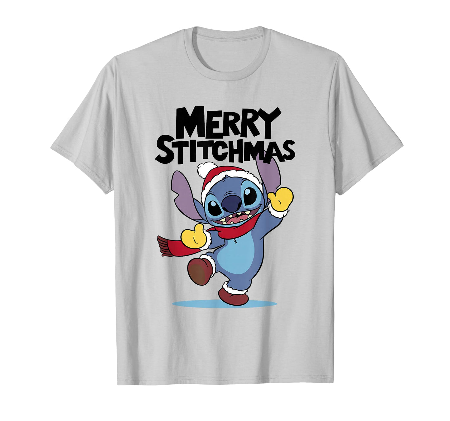 Disney Lilo & Stitch Christmas Merry Stitchmas Playful Shot T-Shirt