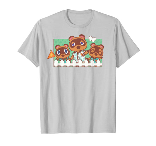 Animal Crossing: New Horizons Tom Nook Family Panel T-Shirt