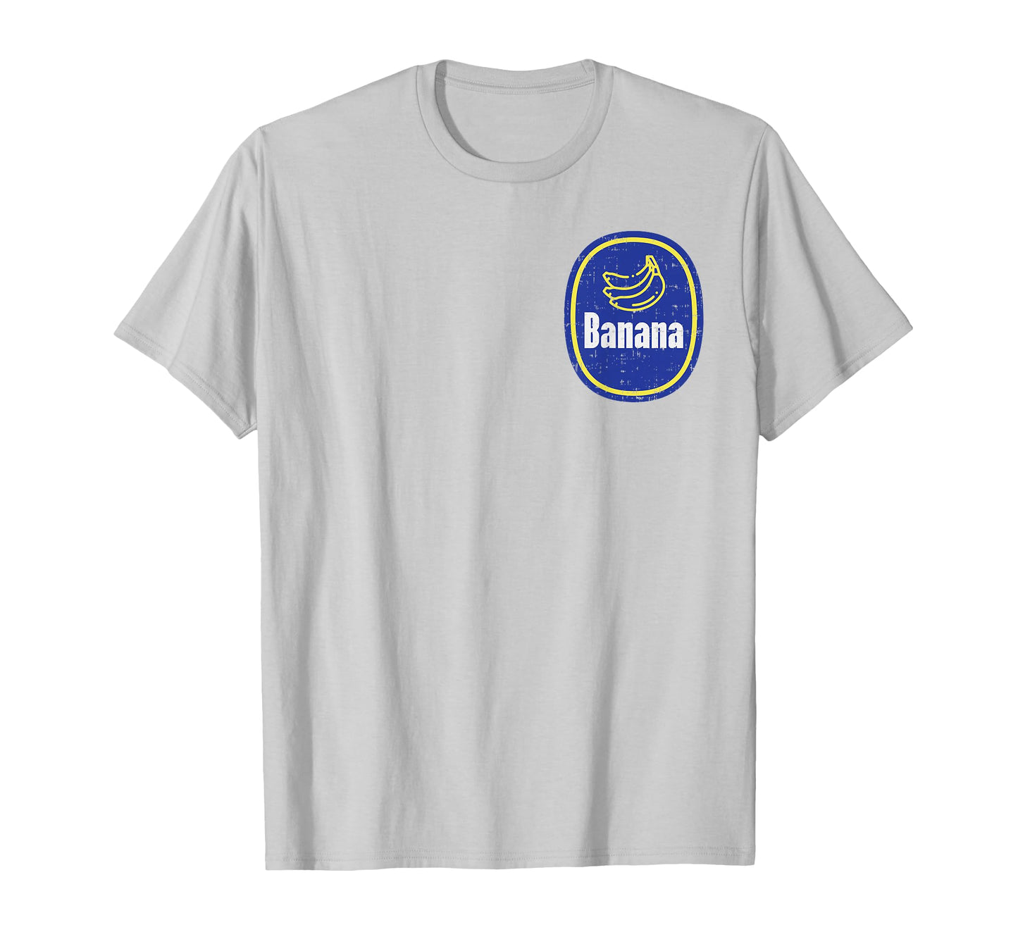Banana Pocket Sticker Funny Fruit DIY Easy Halloween Costume T-Shirt