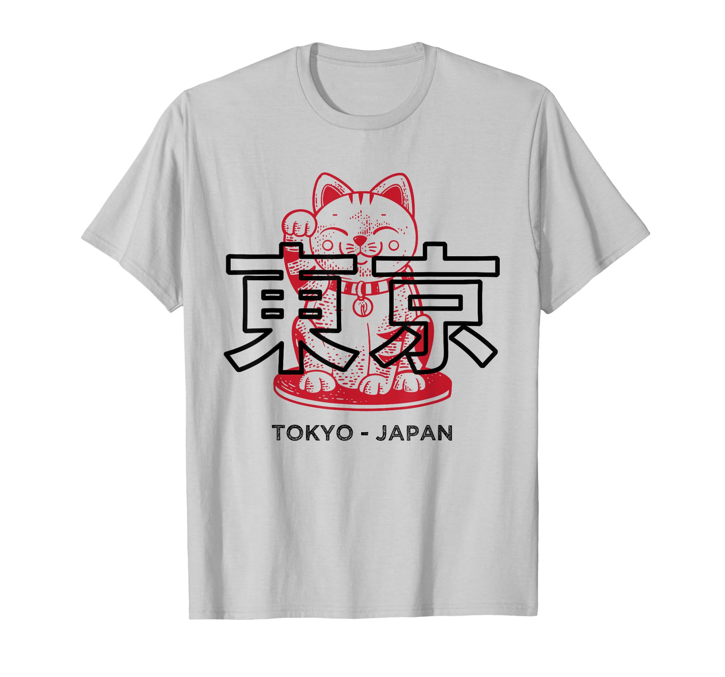 Maneki Neko Shirt Japanese Lucky Cat Anime Tokyo Japan T-Shirt