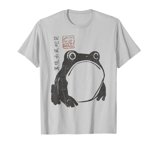 Grumpy Frog Ukiyo-e Japanese Frog T-Shirt