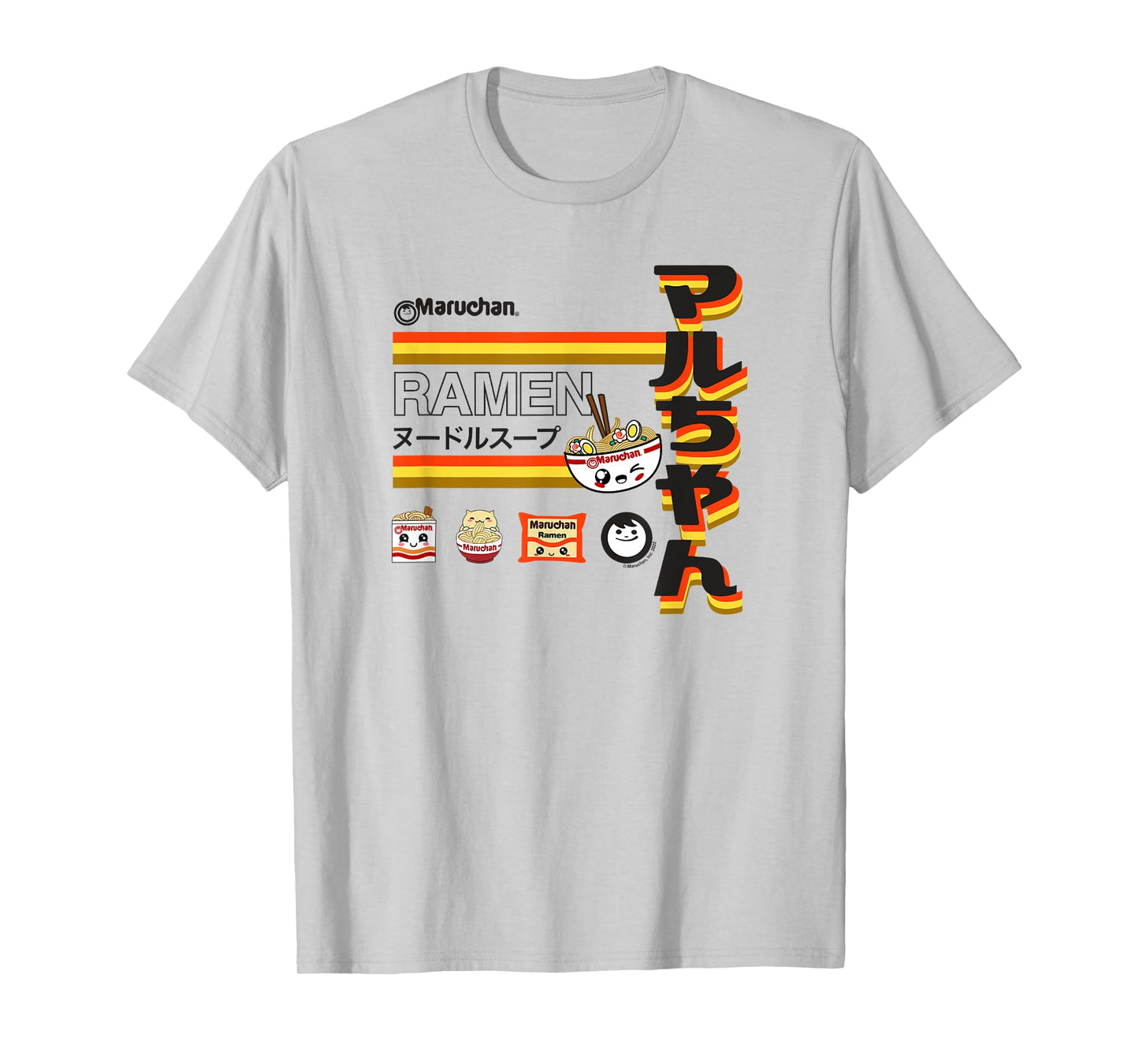 Maruchan Ramen Cute Anime Faces Poster T-Shirt