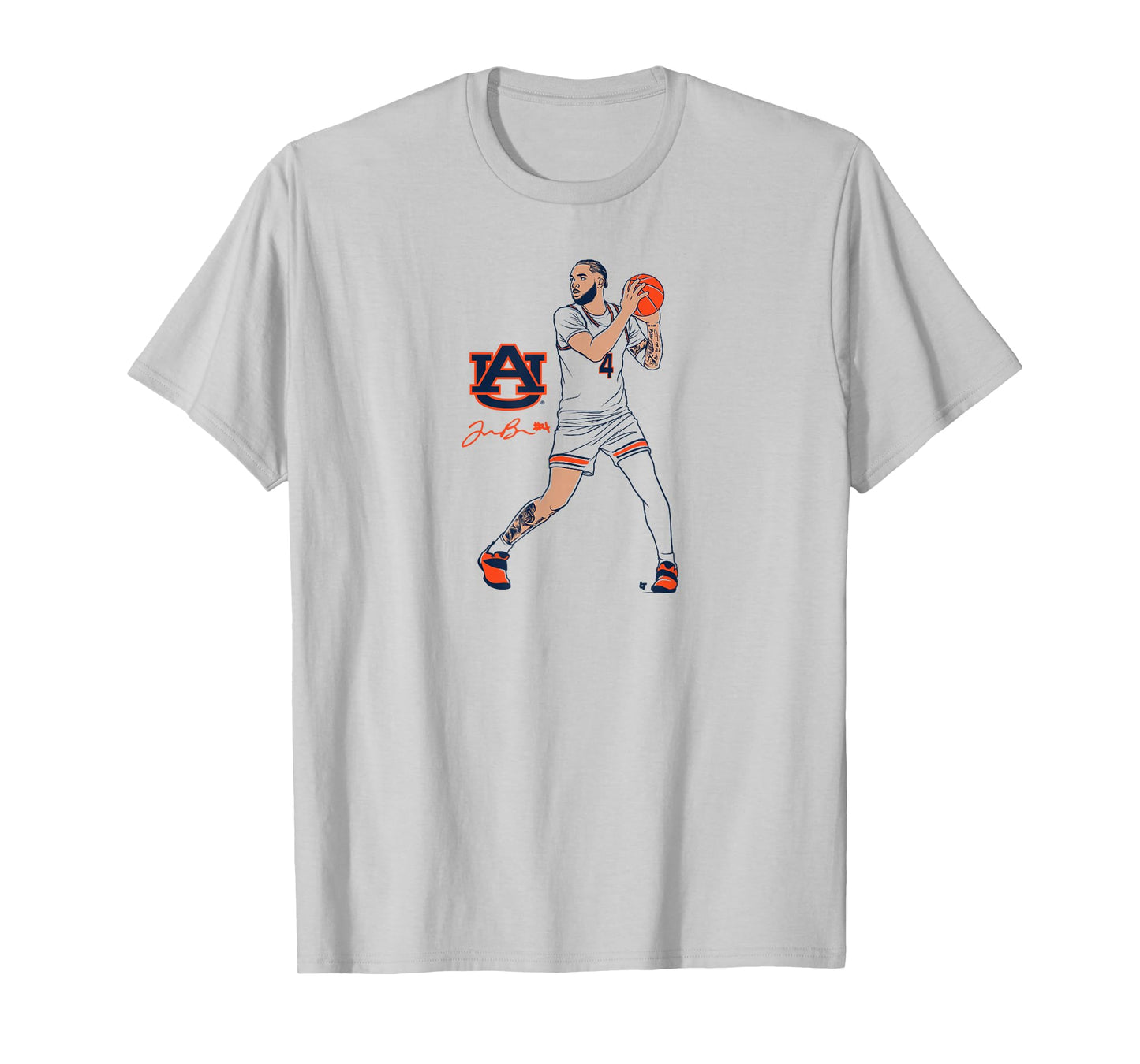 Johni Broome - Superstar Pose - Auburn Tigers Basketball T-Shirt